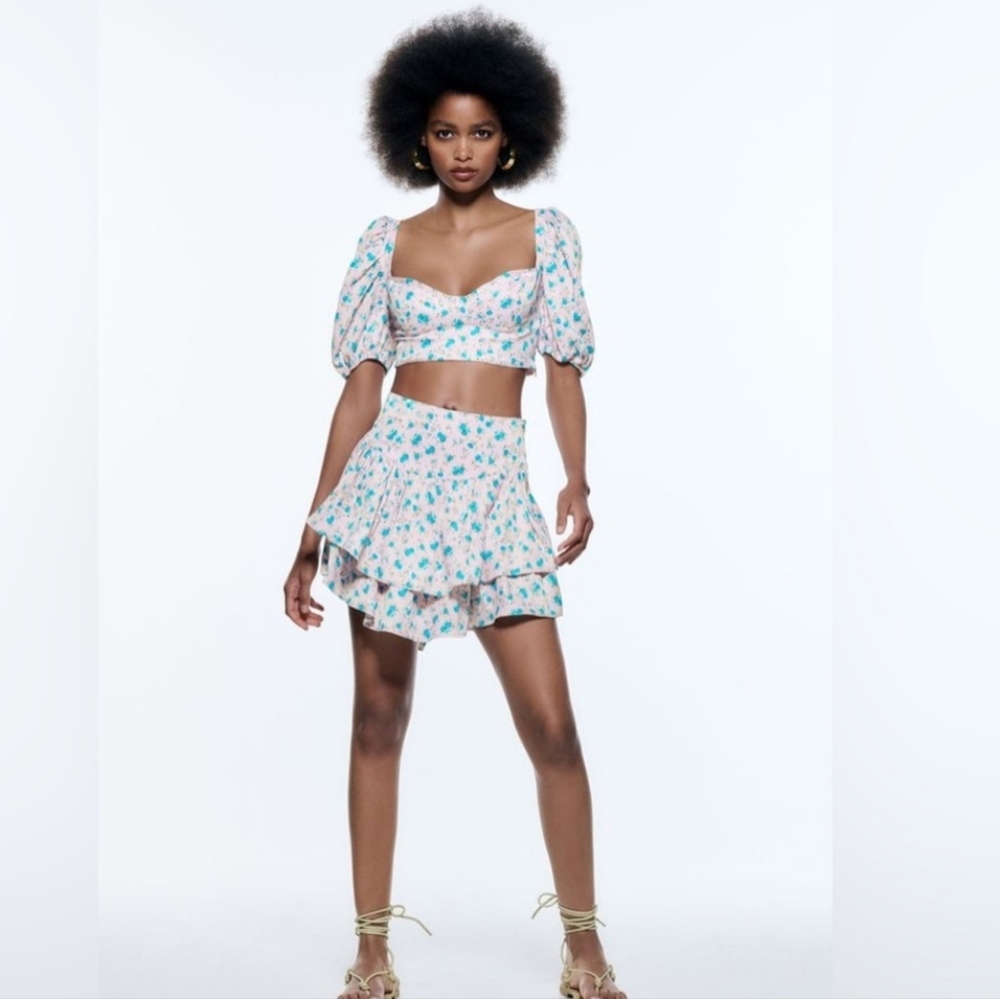 New Zara Floral Crop Set Small‎